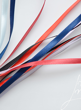 LF20 6mm丝带 彩带绸带礼品 DIY手工饰品娃衣 2米