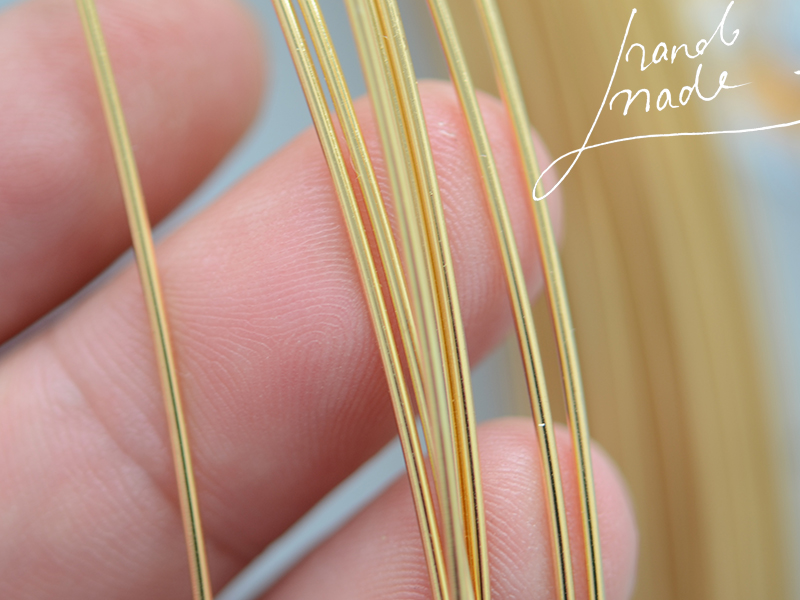 保色镀金硬线字母造型手工串珠