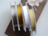 X122 1卷价 手工DIY串珠手链项链配件 国产特细 0.3mm软钢丝线