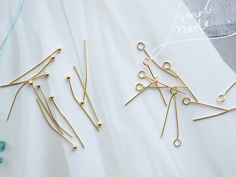 9字针铜镀真金饰品配件