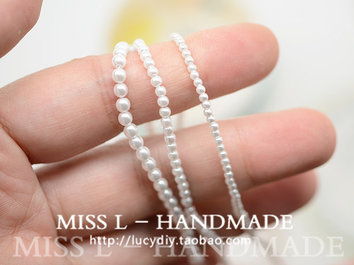 韩国串珠饰品韩国白色圆形