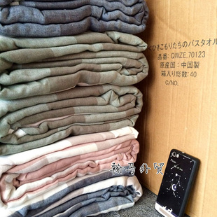 牛货！出口少量原货母鸡外单出口纯棉六层纱布毛巾被全棉盖毯