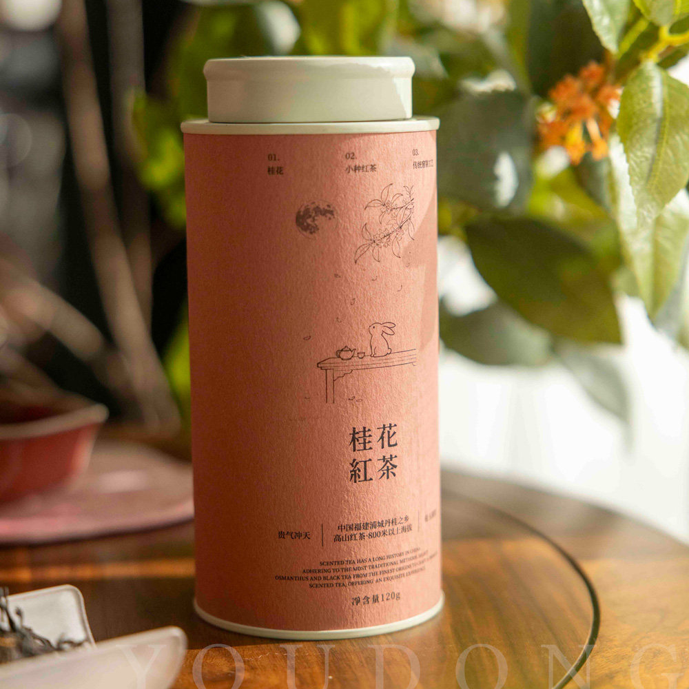 桂花红茶罐装120g 温暖舒服治愈传统手工窨制2026新茶丹桂游冬茶图片