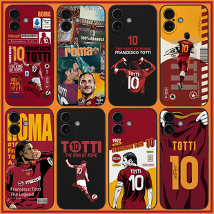 罗马队手机壳17Promax托蒂Nova14狼王mate60 ROMA保护套P50硅胶软壳ip13/14/15plus/16E意大利K90米17荣耀400