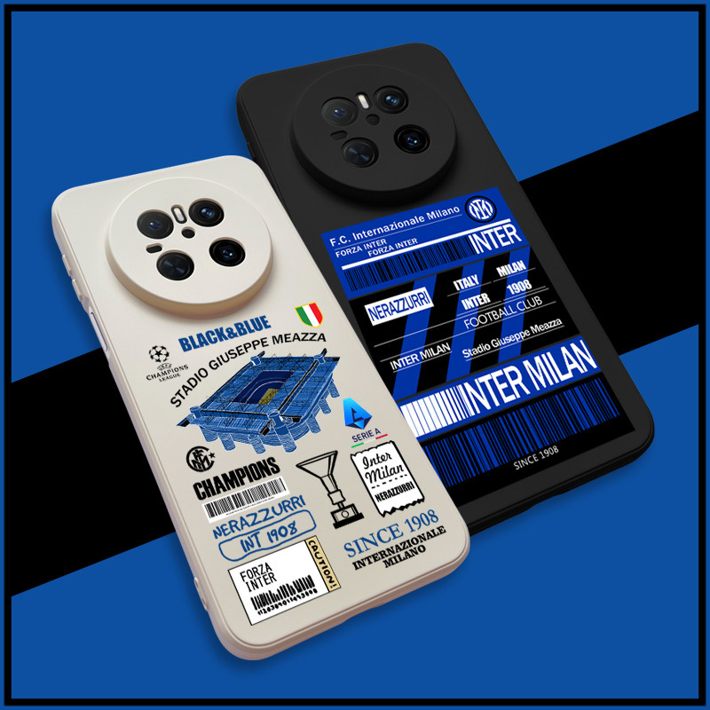 国际米兰手机壳mate70/60/50/40/30意甲球场ip16promax国米欧冠p70足球magic7液态硅胶软壳iqoo13米15荣耀300