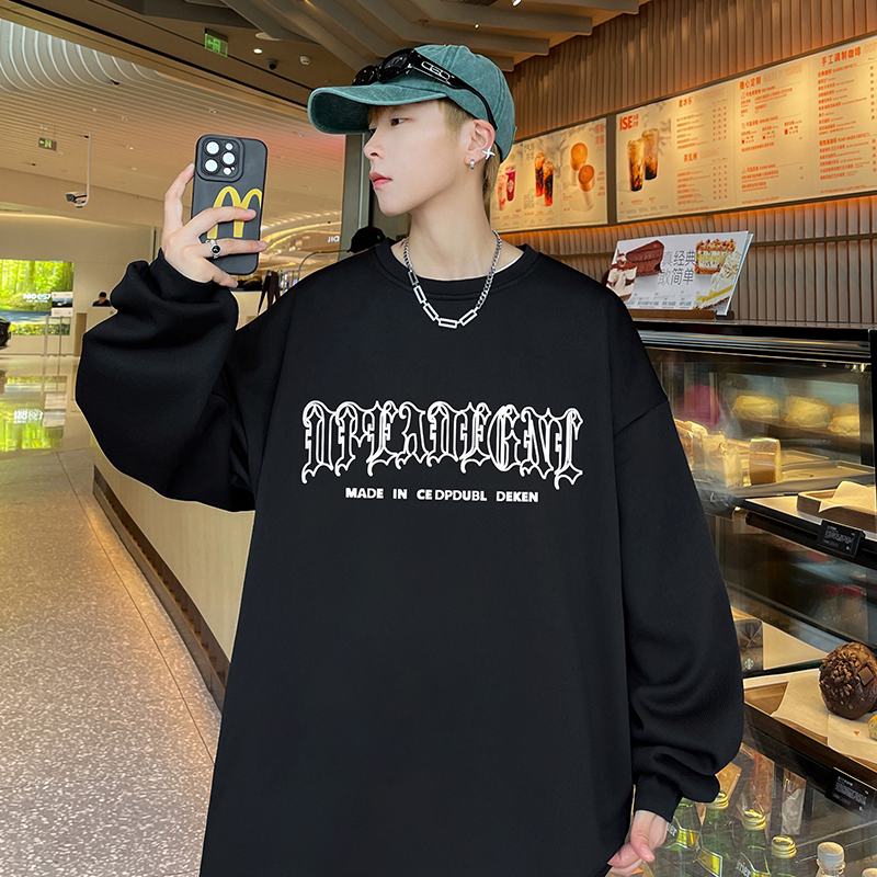 直播抖音品质420克菠萝格复合牛奶丝圆领卫衣W2002P45控68,男装卫衣,电商C408-1(原B339-1)