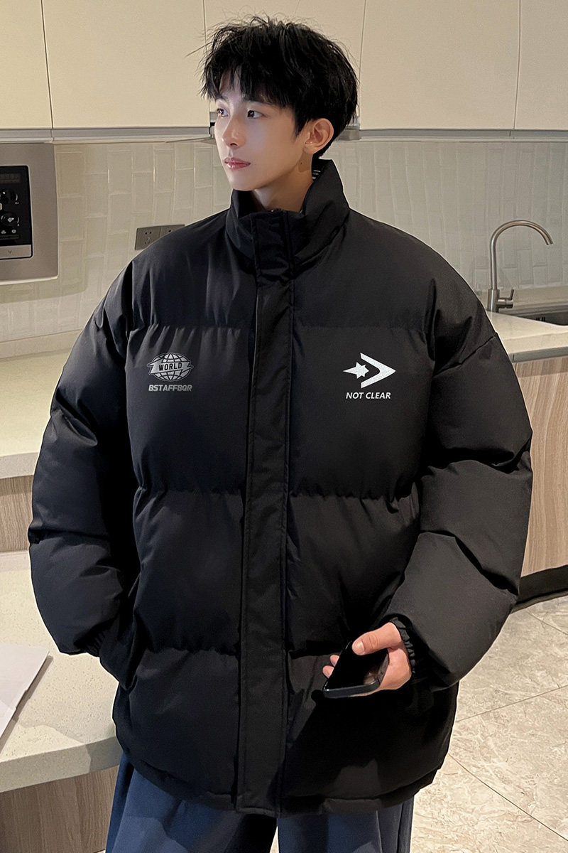 秋冬美式直播抖音高品质保暖宽松男面包服羽绒棉棉衣外套M1043P90,男装棉衣,电商C408-1(原B339-1)