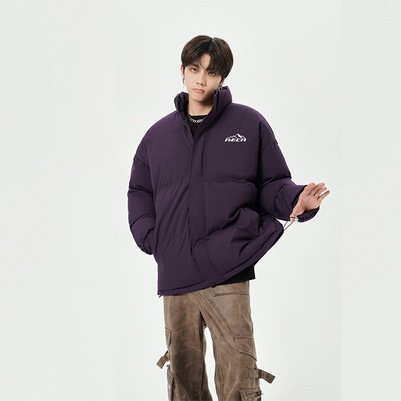 日系直播抖音高品质宽松男面包服羽绒棉棉衣外套M1049P90,男装棉衣,电商C408-1(原B339-1)