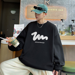直播抖音高品质420克菠萝格复合牛奶丝圆领卫衣W2023P45控68图片