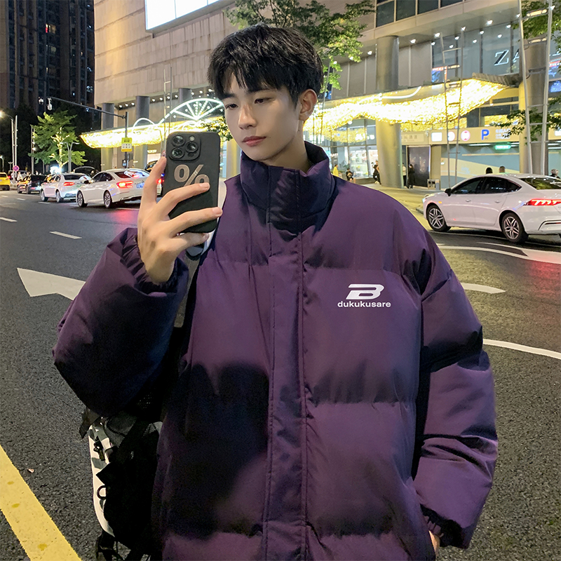 已注册港风直播抖音高品质宽松男面包服羽绒棉外套棉衣M1005P90,男装棉衣,电商C408-1(原B339-1)