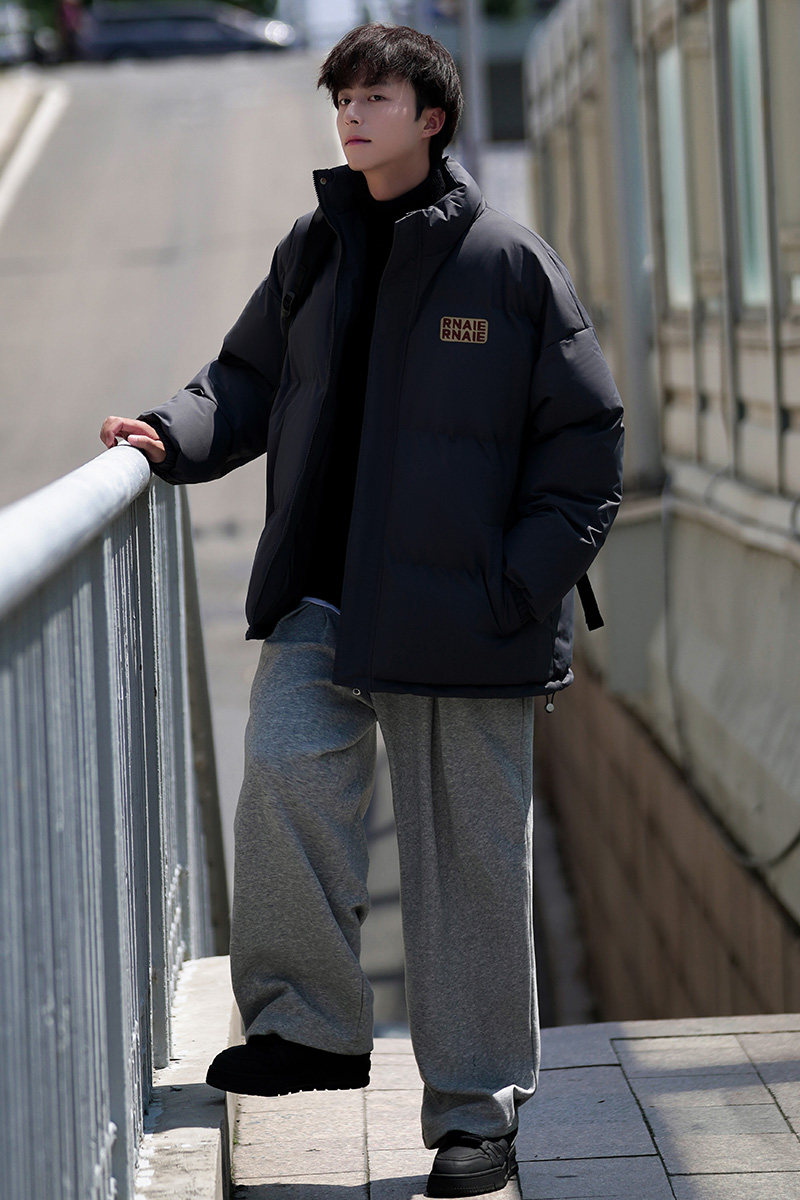 港风直播抖音高品质宽松男面包服羽绒棉外套棉衣M1006P90,男装棉衣,电商C408-1(原B339-1)