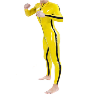 乳胶连体衣支持定做 乳胶衣 前开拉链 乳胶紧身衣 多颜色可选 男