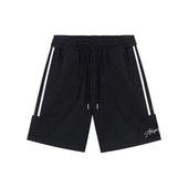 ATRY 子男女 纯棉宽松休闲运动裤 HEOAR三条杠花体LOGO印花短裤 夏季