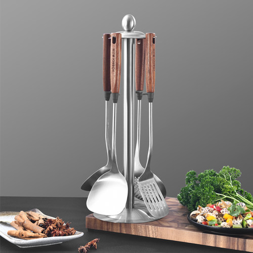 康巴赫锅铲304不锈钢加厚炒菜铲子漏勺汤勺家用厨具炒勺套装铁铲