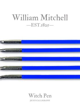 进口英文书法意大利体哥特体witch pen蘸水笔杆平尖笔尖彩墨拉条