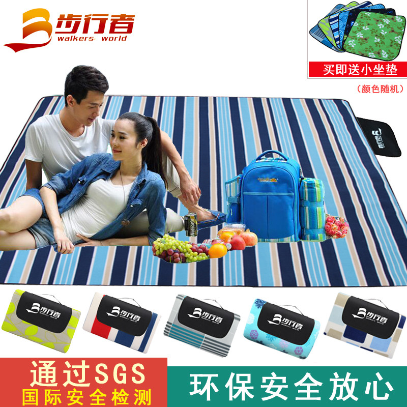 户外野餐垫防潮垫3人-4人野餐布加厚春游 草坪垫野炊垫野外帐篷垫