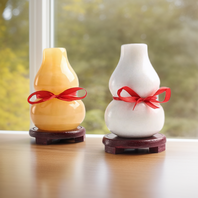 白玉葫芦摆件玉石雕工艺品