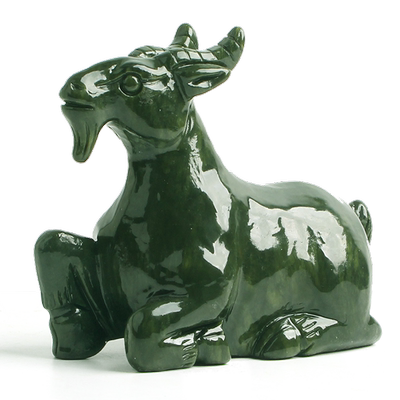 玉羊摆件十二生肖玉石羊