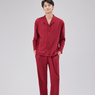 CDIDER凯迪娅正品男秋冬羊绒蚕丝长袖家居服套装MM59419高端睡衣