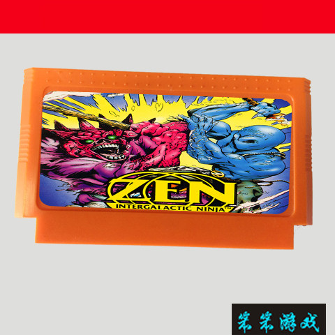 FC 8位红白电视游戏机用黄卡银河武士