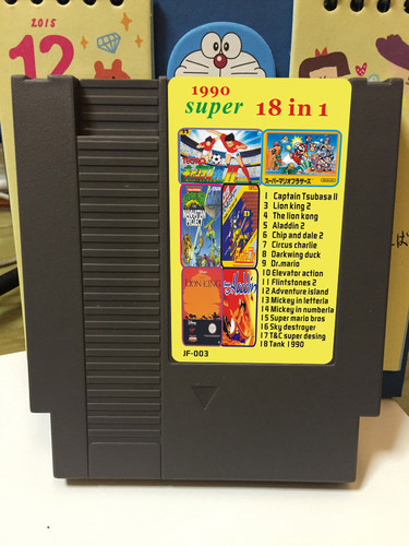 8位72pin NES 游戏卡天使之翼 狮子王 阿拉丁18合一