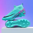 C罗刺客15 男童长钉学生AG碎钉草地防滑训练男女 16成人儿童足球鞋