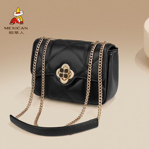 稻草人单肩斜挎包小女包