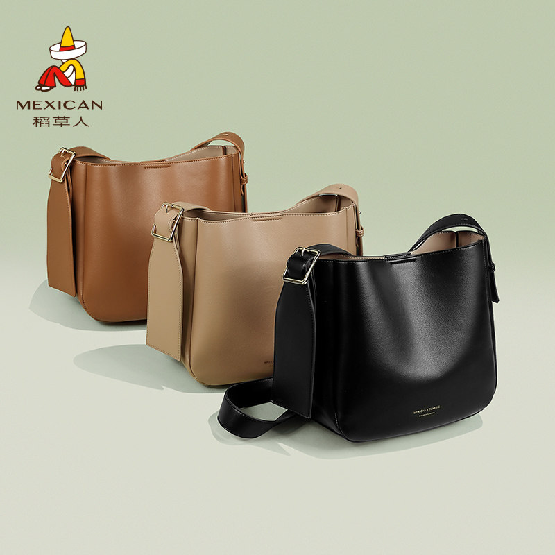 稻草人包包女士2024新款时尚高级感百搭单肩包斜挎包上班通勤女包