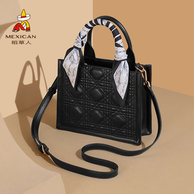 稻草人包包女包2026新款时尚优雅手提包简约质感斜挎包单肩包女包