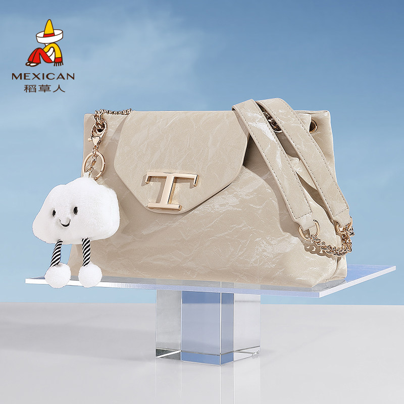 稻草人斜挎包新款日常通勤休闲女包时尚百搭质感大容量单肩包