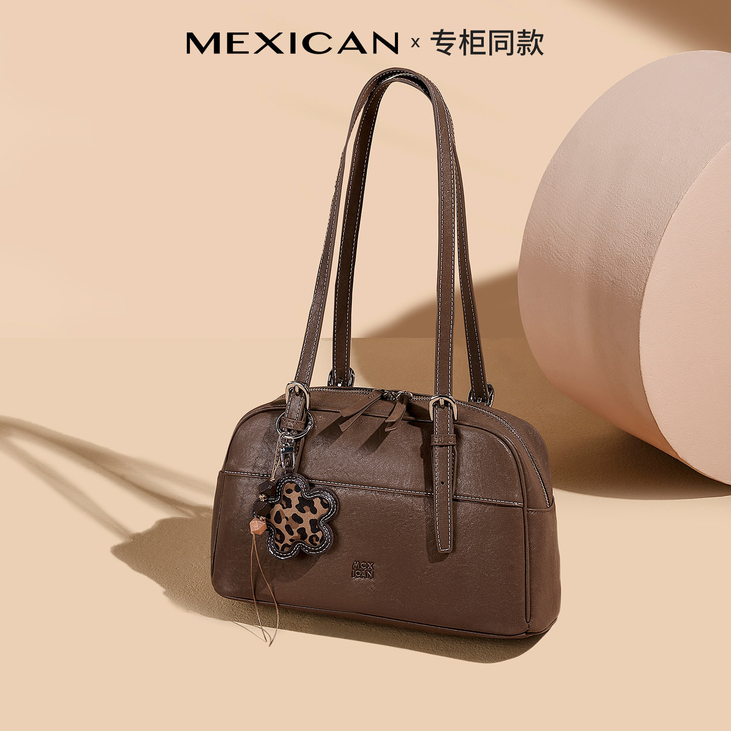 稻草人大容量枕头包包女式2025新款复古上班通勤手提包时尚单肩包