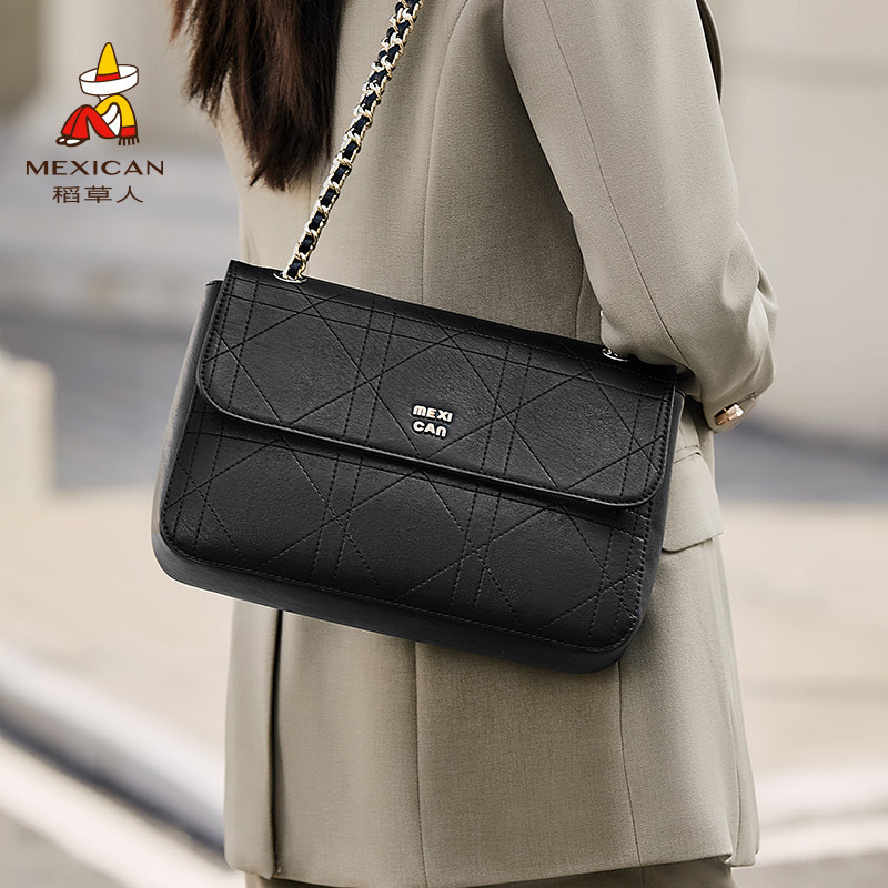 稻草人包包女式2026新款小众高级感通勤小方包时尚百搭单肩斜挎包,箱包皮具/热销女包/男包,小方包,淘宝优惠券,粉丝福利购,淘宝优惠卷