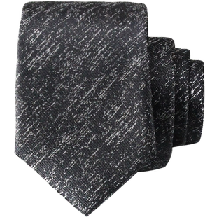 品牌复古灰色男士商务领带男正装西装手打深灰色男式婚礼结婚伴郎