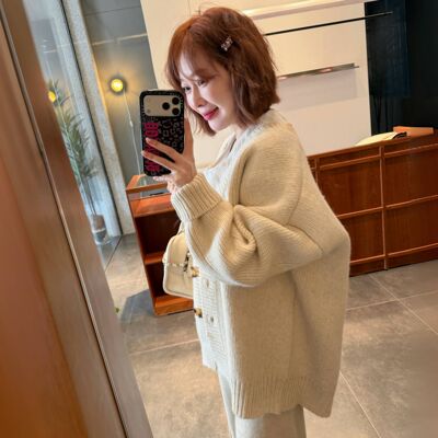 【BORAKOO】收藏家系~V领重工针织开衫