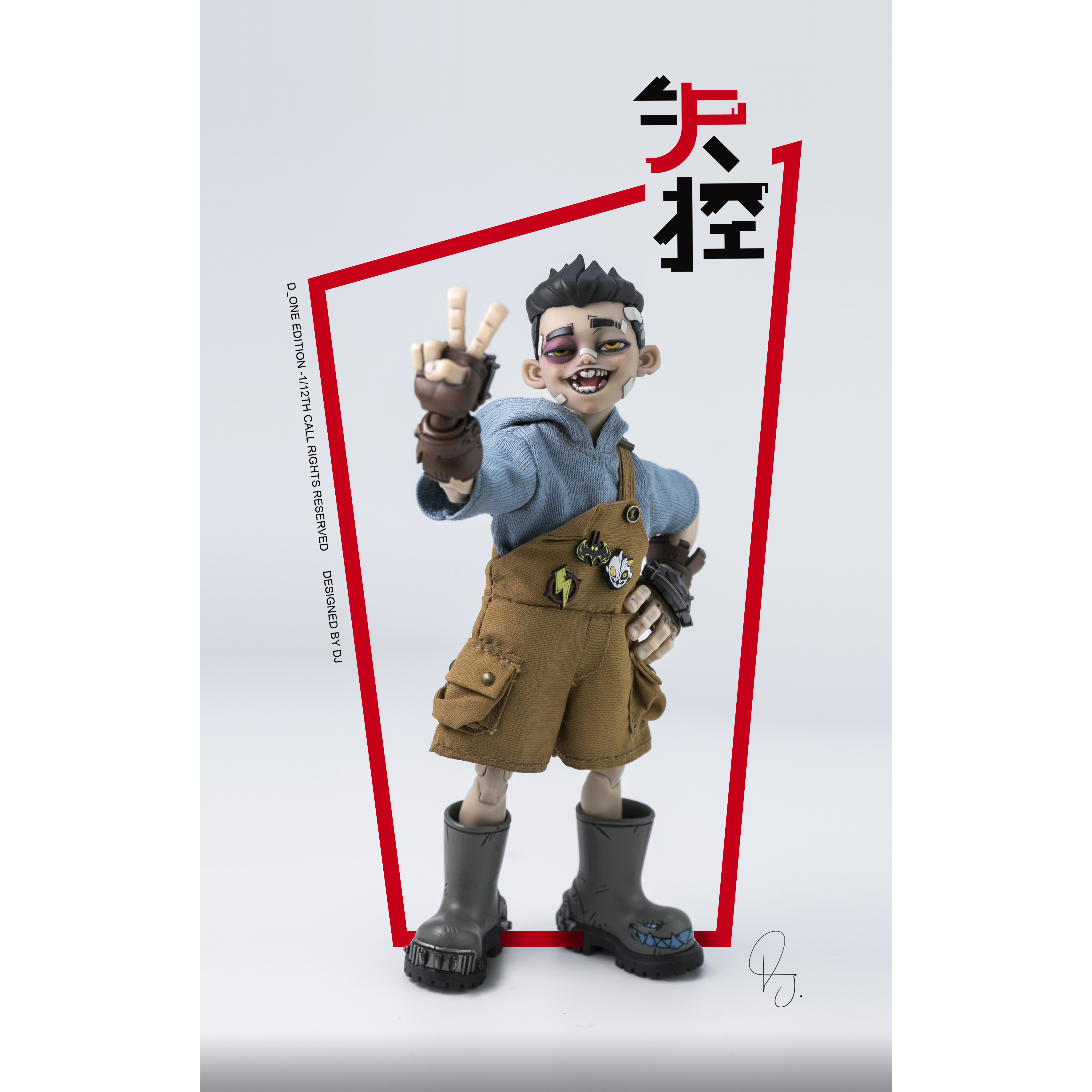 【定金包邮】D ONESTUDIO  RAGE-ZBOYS系列-牙仔 1/12可动人偶