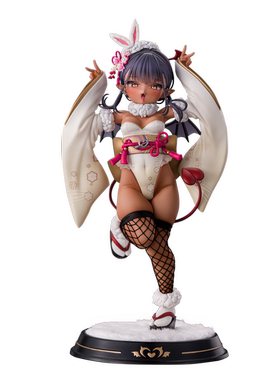 【定金】Kiwi Toys 褐色小魅魔 和服兔女郎 雕像手办摆件