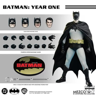 【定金包邮】Mezco 蚂蚁 ONE:12 DC漫画 蝙蝠侠 元年蝙蝠侠 手办