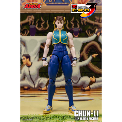 定金包邮 STORM ARENA 街头霸王ZERO3 春丽 可动手办