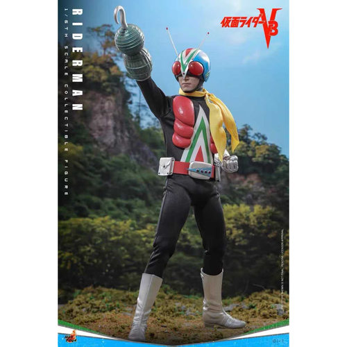 定金包邮 HOTTOYS HT 特摄 假面骑士V3 骑士人Riderman 可动人偶