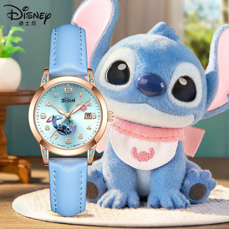迪士尼儿童手表女童史迪奇女学生