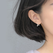 纯银耳钉2020年新款潮甜美简约冷淡风高级感银耳环睡觉免摘耳饰女