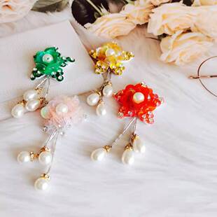 流苏饰品新款 饰辅件DIY布料配饰 窗花镶钻布贴补丁衣服装