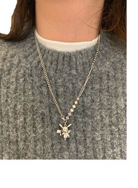 东卡通百搭推荐项链复古大门时尚