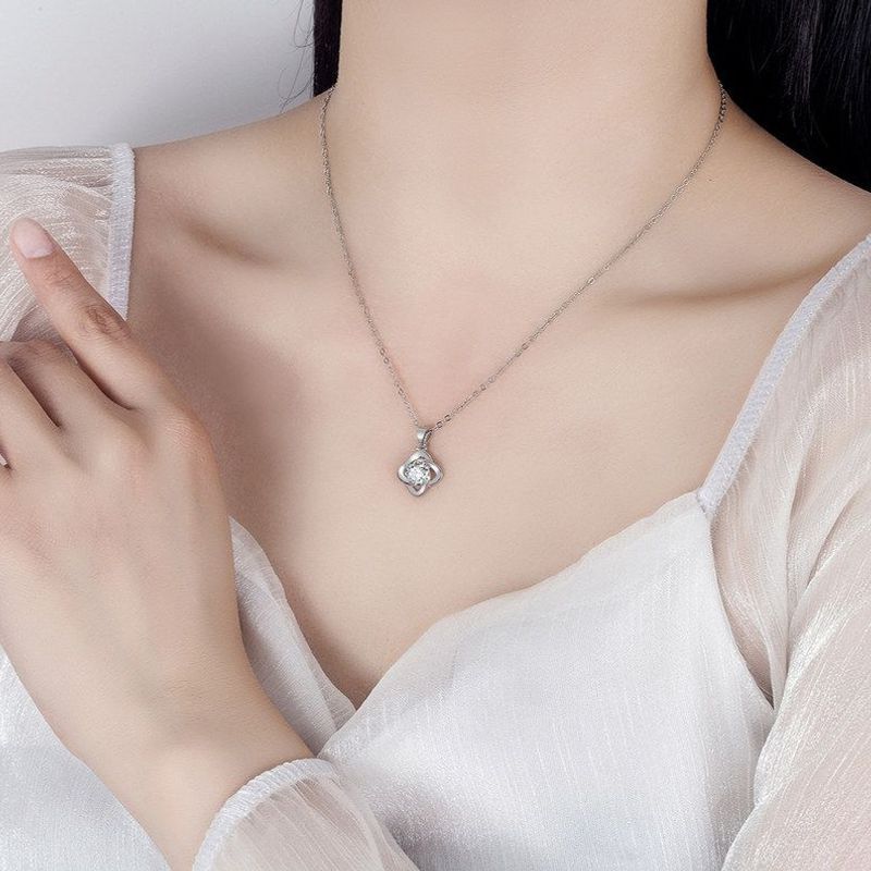 链项链女纯银999配饰锁骨链首饰