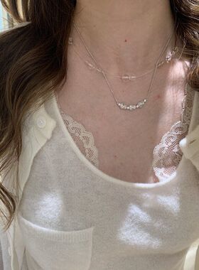 气质葫芦镭射项链吸睛新款微笑