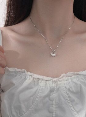 锁骨祥云链平安贝子项链吊坠奢感