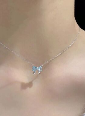 设计项链饰品锆石女轻锁骨简约