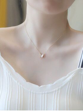 锁骨礼物蝴蝶批发七夕链小众设计