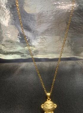 吊坠实心褪色项链爱萌色可生肖