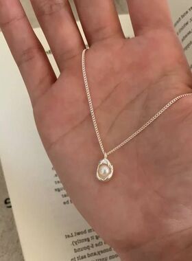 优雅三层小红书同款豆荚珍珠项链